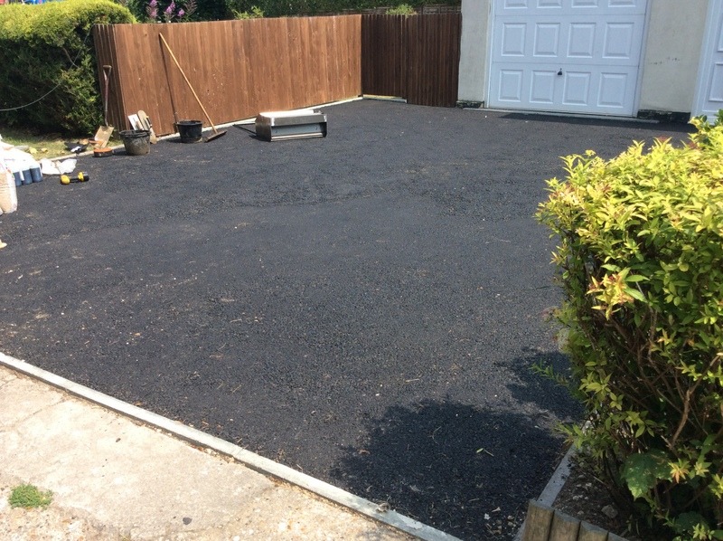 resin driveway surfacing at the front